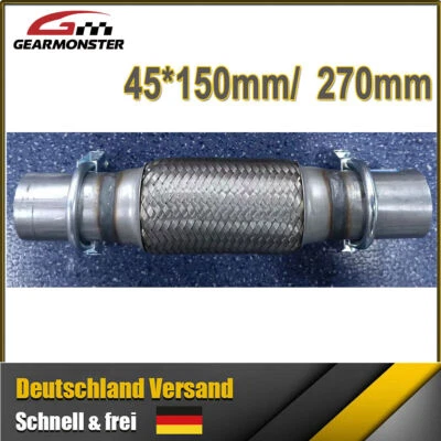 Flexrohr Flexteil Flexstück 45x150 mm für Skoda Fabia 2 542 für Seat Ibiza 3 Neu