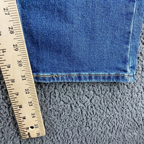 Levi's 505 Regular Fit Jeans Pants Mens 36x32 Straight Leg Stretch Medium Wash - Picture 9 of 11