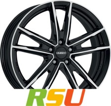 Dezent KF black/polished 7x17" ET35 LK5 114.3 ML 66.1 Alufelgen 17 Zoll