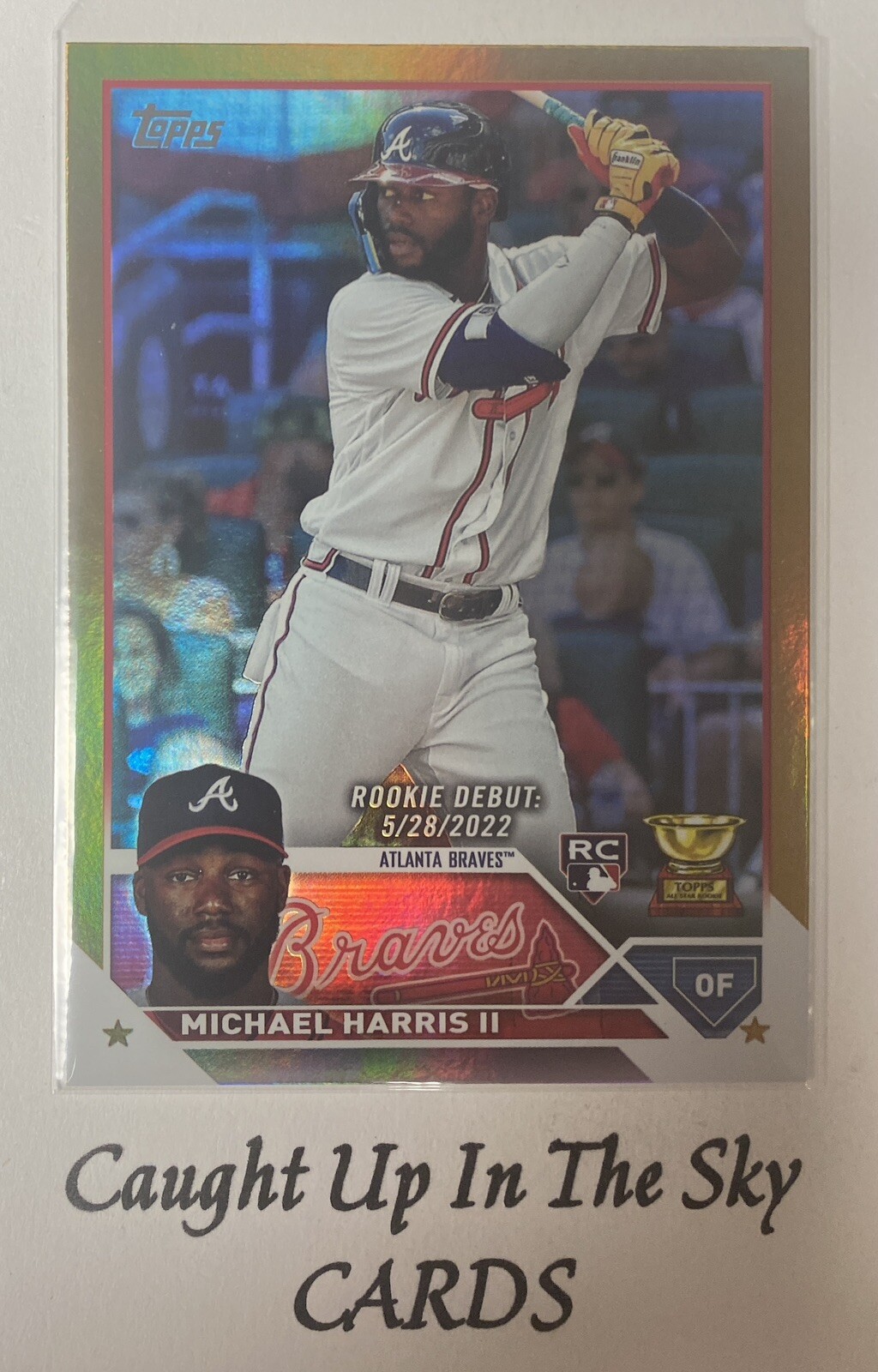 2023 Topps Update Series - Michael Harris II Rookie Debut Gold Foil Braves