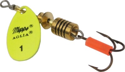 Mepps Aglia Spinner fluo gelb Gr. 1 3,5g - Kunstköder für Forelle und Barsch
