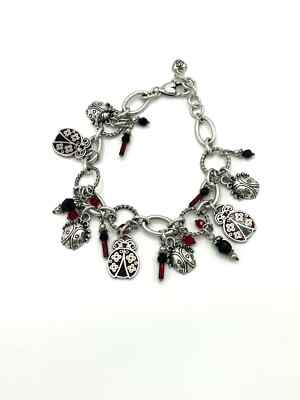 Brighton Palmer Ladybug Red Black Charm Retired Bracelet | eBay