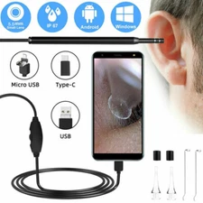 5.5MM Ear Cleaning Endoscope USB Visual Earpick HD Mini Camera Spoon Otoscope US