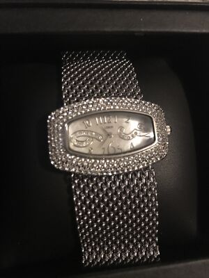 LOBOR Watch Austrian Rhine Stone Rhodium Plated