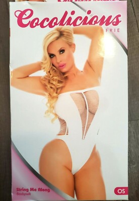 Cocolicious String Me Along white bodysuit sz One Size nip