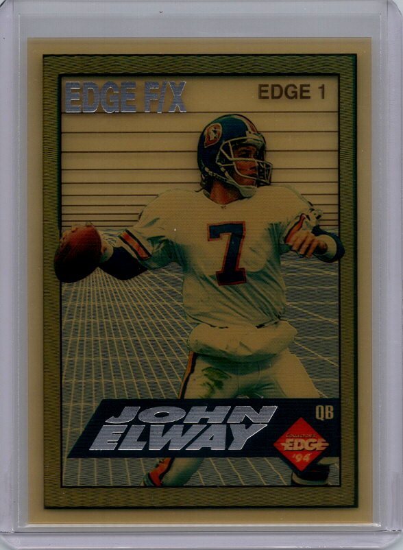 1994 Collector's Edge #1 John Elway Edge F/X Silver Letters