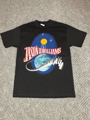 Vintage Jason D. Williams Piano Band T-Shirt Mens Medium Black NOS