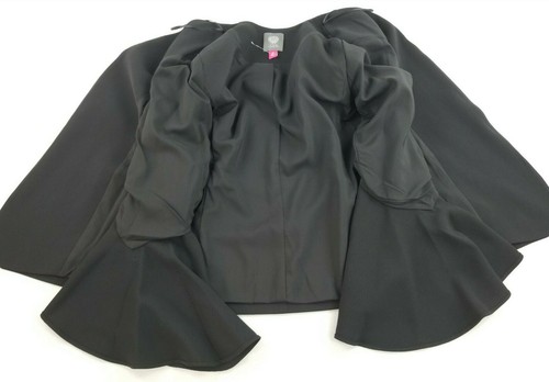 Vince Camuto women essentials jacket blazer 9699535E rich black sz 0P $139 - Afbeelding 6 van 12