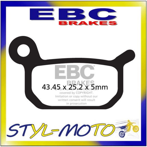 FA325TT BeläGe Sinter Hinten EBC KTM SX 50 LC Pro Senior 2002-2008-image