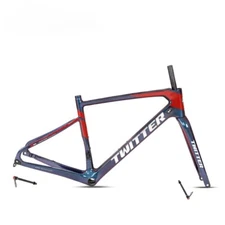 700*40C Carbon Fiber Off-road Gravel Frameset Thru Axle Road Bicycle Aero Frame