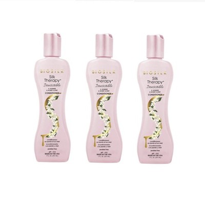 BioSilk Silk Therapy Irresistible Jasmin & Honey Conditioner 3 PACK 7 Oz Ea. NEW