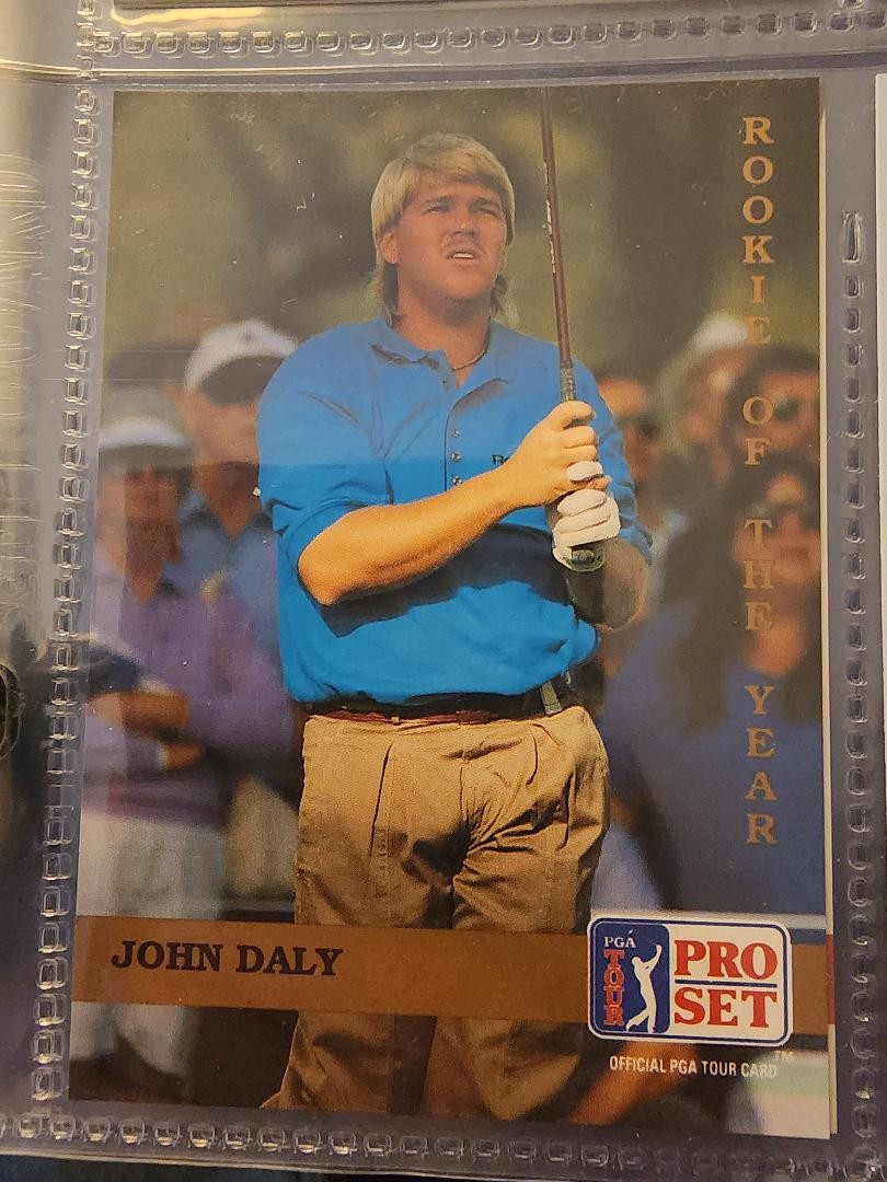 1992 PRO SET ROOKIE OF THE YEAR JOHN DALY #187 TRADING CARD