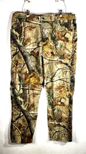 Wrangler Camo Pants Mens 42x32 Non-Lined Pro Gear Realtree Hunting Pants Heavy