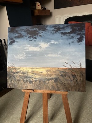 Original handgemaltes Acryl Landschaftsgemälde - 45,7 x 55,9 cm