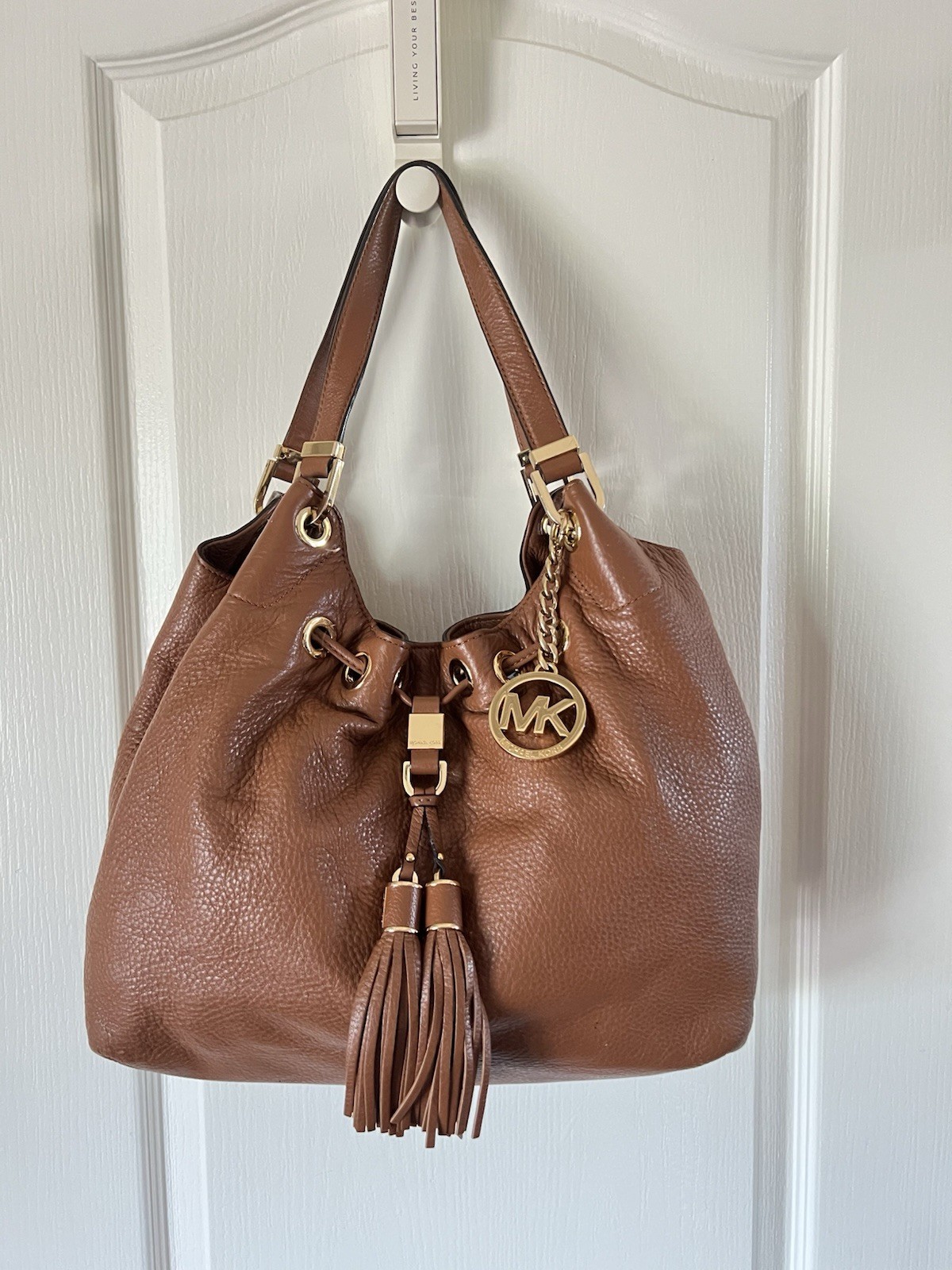 Beautiful Michael Kors Bag Gently used Brown Pebble Leather Bag Excellent Item