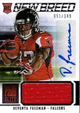 2014 Elite New Breed Jerseys Autographs #15 Devonta Freeman Auto Jersey /149 FB