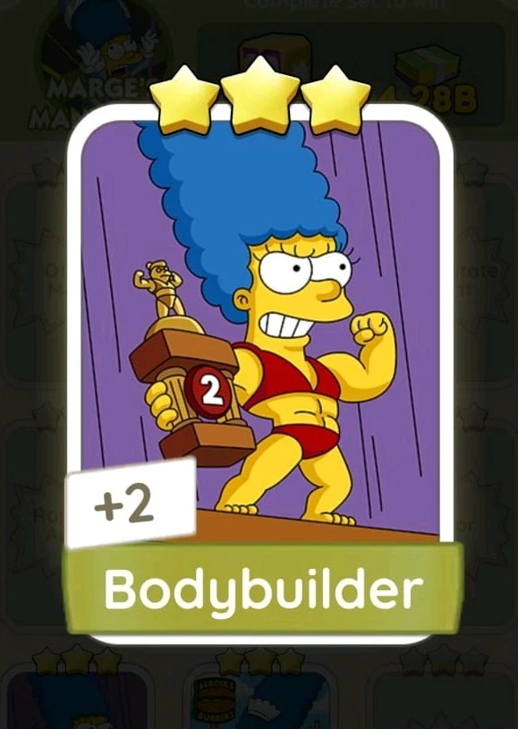 Bodybuilder - Monopoly !!! 3⭐️ THE SIMPSONS ALBUM (günstig und schnell) - Bild 1 von 1