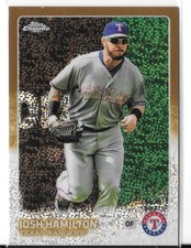 2015 Topps Chrome Update - Josh Hamilton #US257 Gold Refractor /250