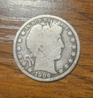 1906-P Barber Silver Half Dollar