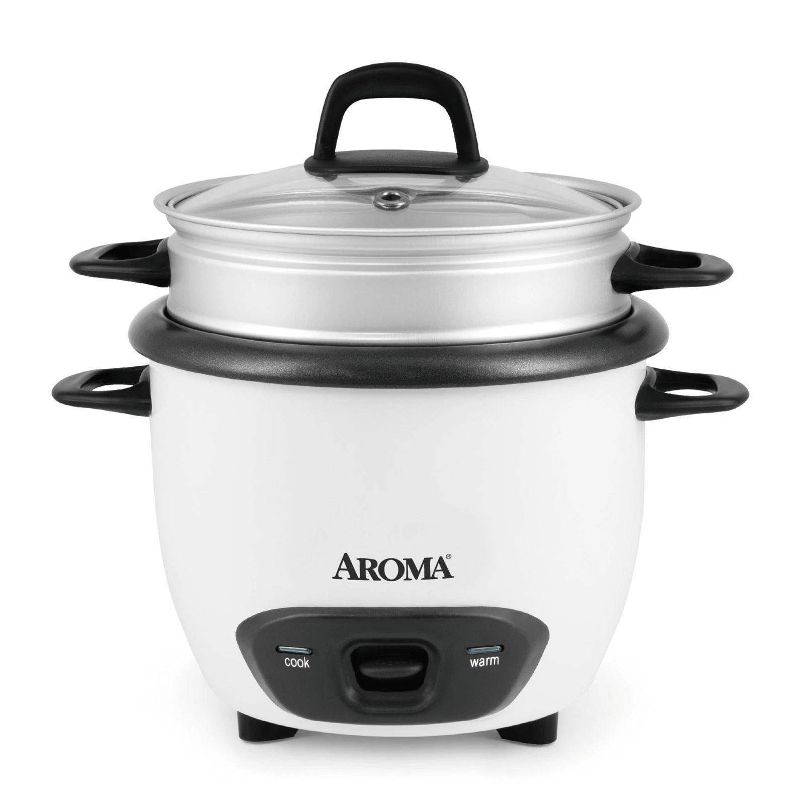 AROMA® Rice Cooker, 3Cup Uncooked / 6Cup Cooked, Steamer, Small Rice Cooker, ...