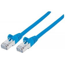 Image of Intellinet Network Patch Cable, Cat6A, 20m, Blue, Copper, S/FTP, LSOH / LSZH, PV