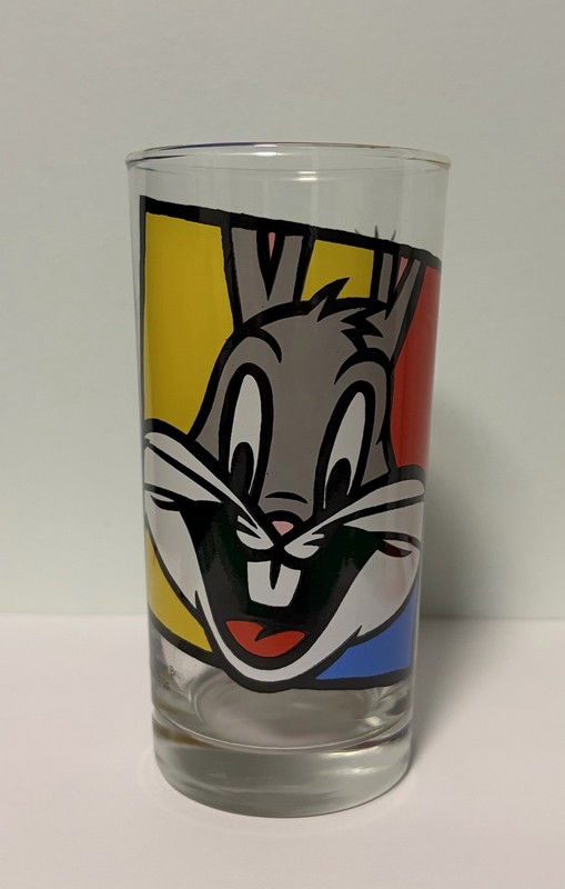 1994 Looney Tunes BUGS BUNNY & DAFFY DUCK 5.5" Warner Brothers Glass BRAND NEW