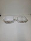 Corning Ware Spice of Life L'Echalote Casserole Dishes Set of 2 w/ 1 Pyrex Lid
