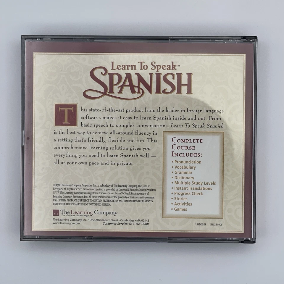 Learn To Speak Spanish Version 7.0 (1998) – The Learning Company 3 CD-ROM Set - Image 4 of 4