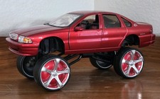 Jada Chevy Impala Ss Red Donk Box Bubble Diecast Model Car Jada Chevy Impala Ss Red Donk Box Bubble Diecast Model Car