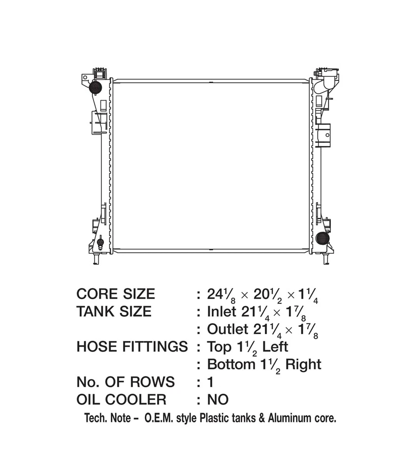 Csf Cooling Racing High Performance Division 3659 se adapta a Chrysler Foto 4 de 4