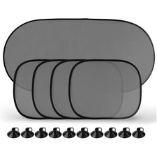 5 Pcs Car Side Rear Window Screen Mesh Sun Shade Cover Windshield Sunshade Visor 5 Pcs Car Side Rear Window Screen Mesh Sun Shade Cover Windshield Sunshade Visor