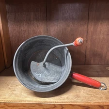 Vintage Foley Food Mill With Red Wooden Handles & Crank