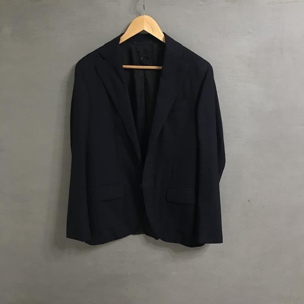 Herren Caruso Anzug Marine Wolle 36 / S / 44