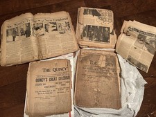 Antique Newspapers The Boston Herald & Quincy Ledger 1905-1937
