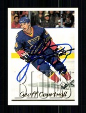 Geoff Courtnall NHL USA TOPPS Traiding Card Original Signiert + A 253391