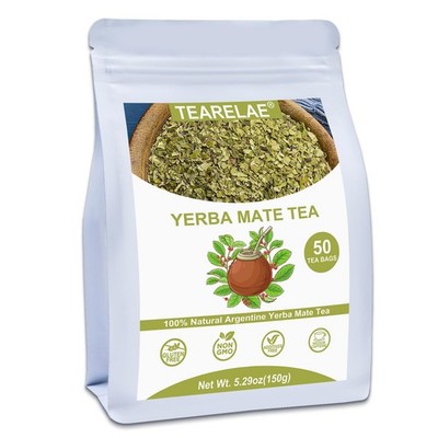 Yerba Mate Tea  3g x 50 Count  100% Pure Unsmoked Yerba Mate Tea Bag  Countr...