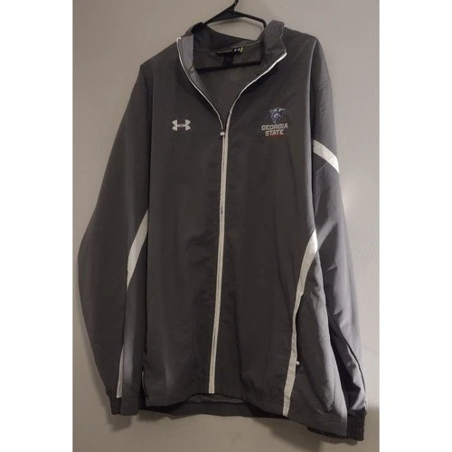 Under Armour Georgia State Panthers Men's Gray Windbreaker Jacket 2XLT NWOT - product listing photo