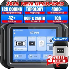 XTOOL D9S OBD2 Scanner Car Diagnostic Tool Topology map 45+ Reset FCA 128G IMMO