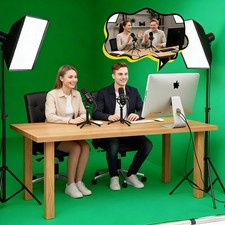 Portable Green Screen Studio Collapsible Live Streaming Booth Photo Video Tent