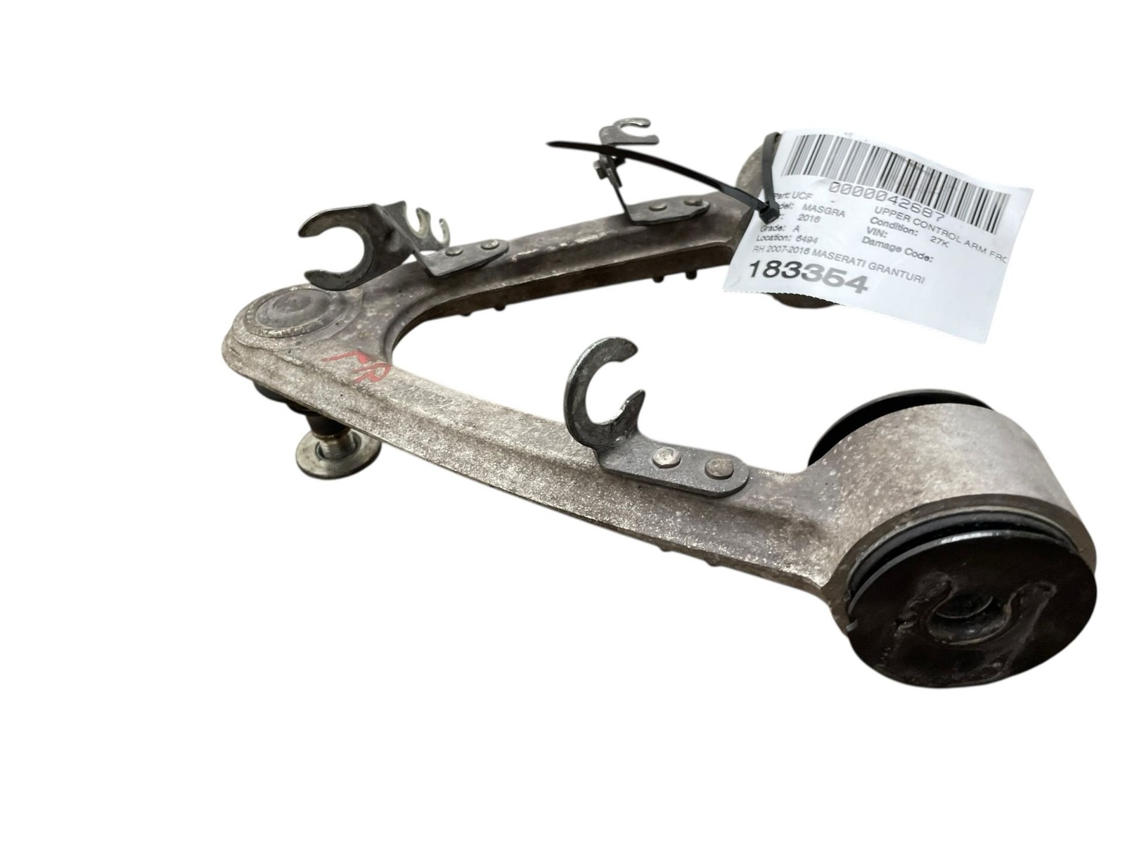 2007-2016 MASERATI GRANTURISMO 4.7L RWD RH RWD FRONT RIGHT UPPER CONTROL ARM OEM