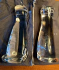 1988 Steuben Crystal PAIR of TWO CATS