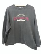 Vintage 90s Levi Strauss Spellout Pullover Crewneck Sweatshirt Embroidered Large