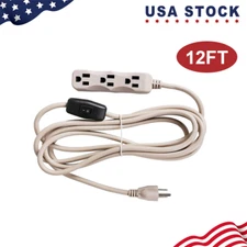 EPICORD 12 Ft Extension Cord, 16/3 SJTW, 13 Amp 125 V 1625 Watts, Flat Plug, ETL