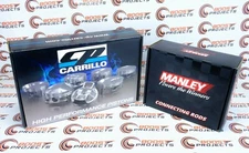 CP Piston 3.307" / 84.00 mm Bore 10.2:1 CR & Manley H-Beam Rods For BMW N55B30