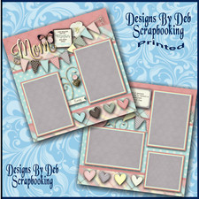 MOM Premade Scrapbook Pages paper printed layout DBDS