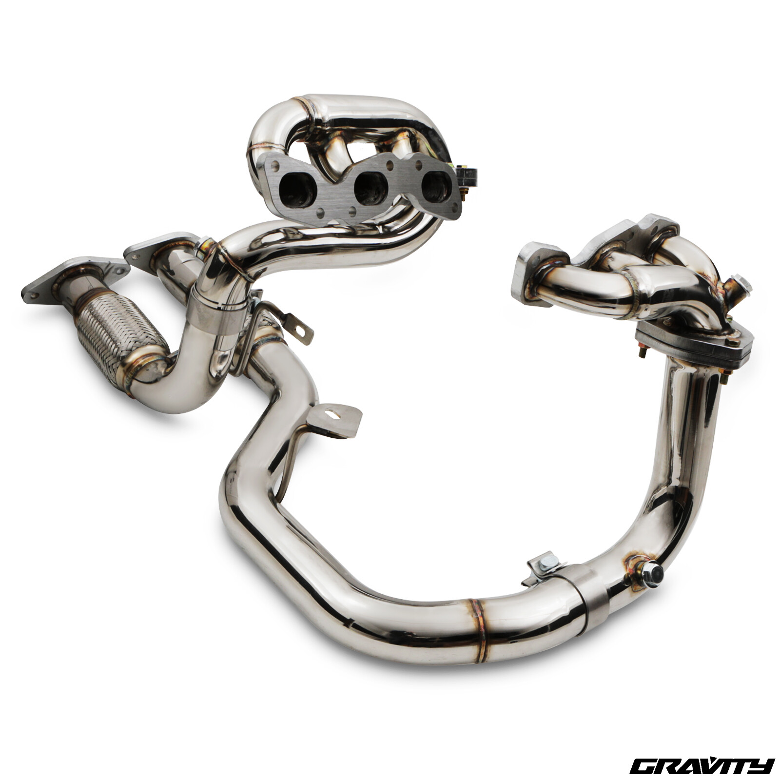 STAINLESS EXHAUST MANIFOLD DOWNPIPES FOR FORD MONDEO MK3 ST 220 3.0 V6