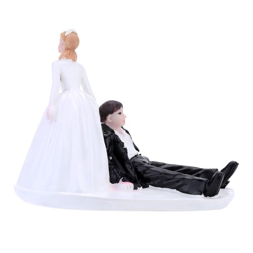 Synthetic Resin Bride & Groom Wedding Cake Topper Romantic Wedding Party Decor - Bild 8 von 10