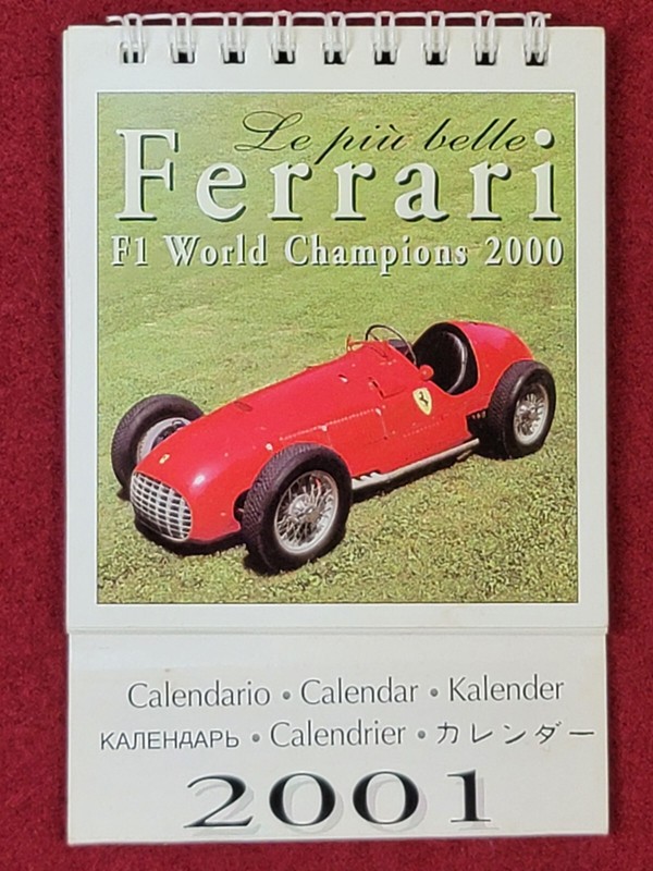 Le piu belle Ferrari (F1 World Champions 2000) 2001 Calendar