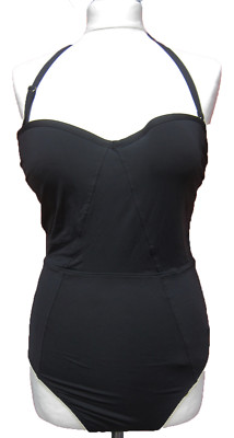 NEXT Damen Badeanzug schwarz Größe 32 34 36 A/B C/D UVP 34£