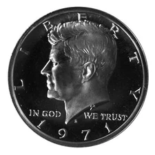 1971 S Kennedy Half Dollar Gem Proof CN-Clad